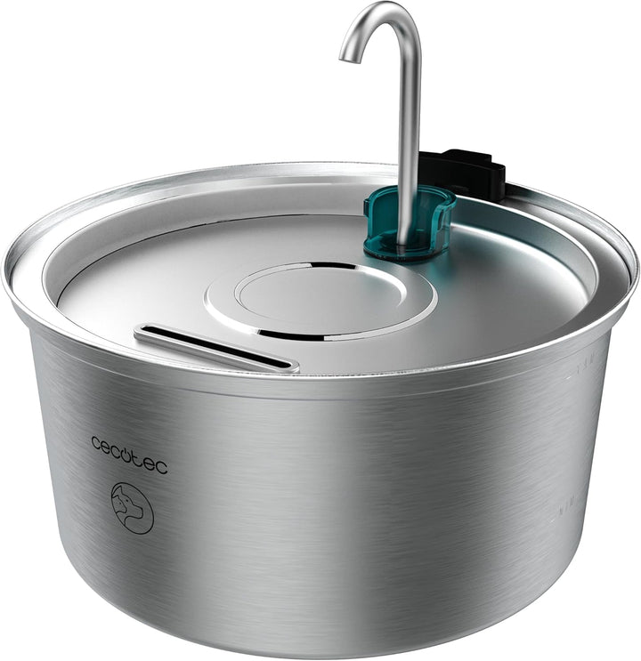 Cecotec Pumba 3200 Refresh INOX Automatischer Katzenbrunnen für Katzen, Haustiere, Fassungsvermögen