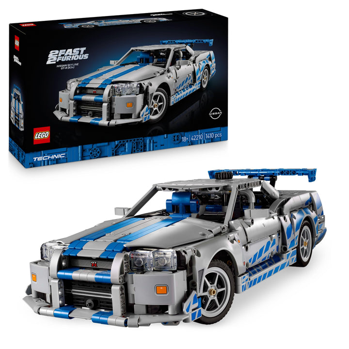 LEGO Technic 2 Fast 2 Furious Nissan Skyline GT-R R34 Automodell-Bauset für Erwachsene - mit Driftfu