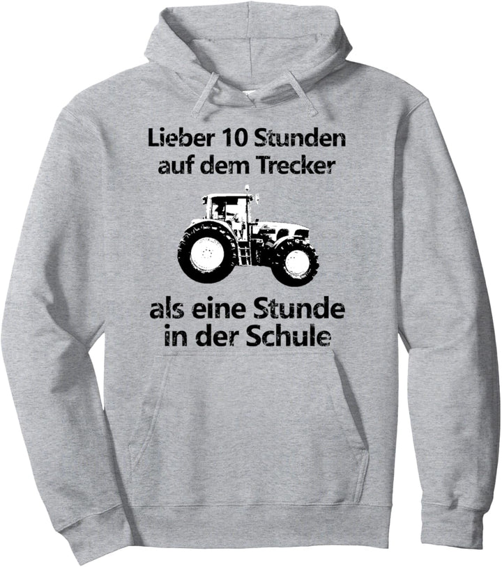 Trecker Landwirt Traktor Bauer Azubi Schule Kind Geschenk Pullover Hoodie