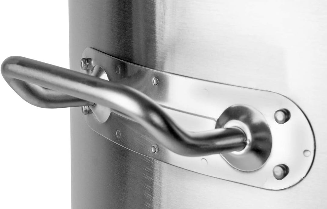 Beeketal 'BKT-17A' Gastronomie Kochtopf ca. 16 Liter aus Edelstahl mit starken Griffen und Deckel, T