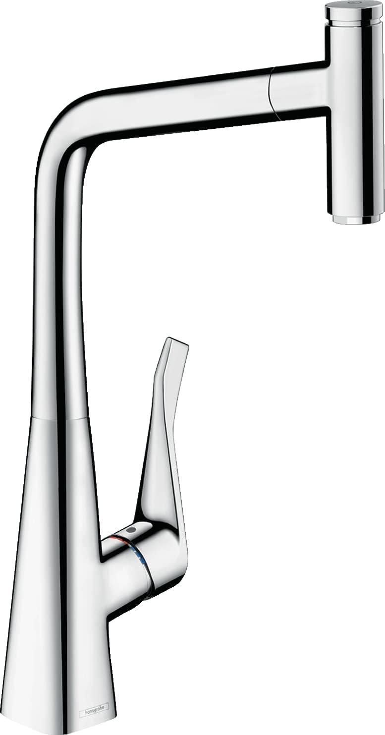 hansgrohe Küchenarmatur Metris Select M71, Wasserhahn Küche mit Auslauf Höhe 320 mm, 150° drehbar, a
