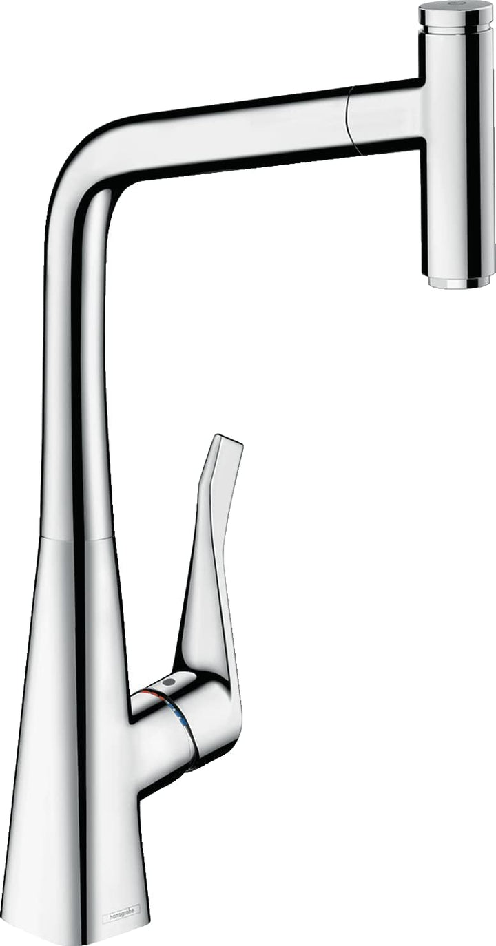 hansgrohe Küchenarmatur Metris Select M71, Wasserhahn Küche mit Auslauf Höhe 320 mm, 150° drehbar, a