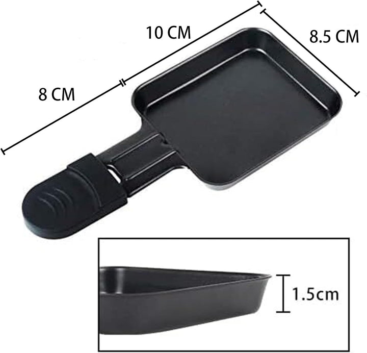 Raclette Pfännchen Mini Antihaftbeschichtet Pfännchen, 8er Set