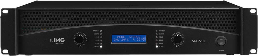 IMG STAGELINE STA-2200 Professioneller Stereo-PA-Verstärker schwarz