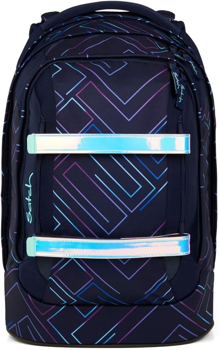 Satch Pack Schulrucksack Set 2tlg. inkl. Pencil Slider (Purple Laser), Purple Laser