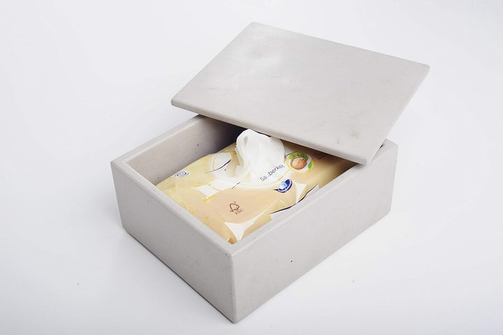 Gutmann-Design Box für feuchtes Toilettenpapier Feuchttücherbox Aufbewahrungsbox aus Beton handgemac