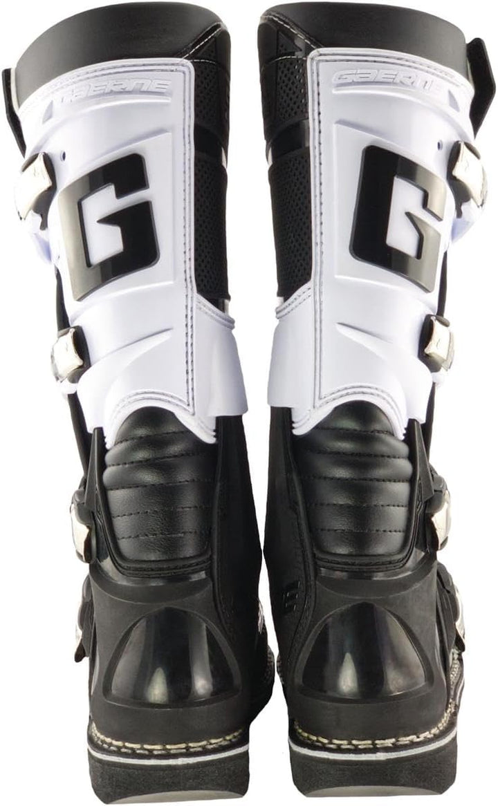 Gaerne Motocross-Stiefel GX-1 Weiss/Schwarz Weiss 45 EU, Weiß 45 EU