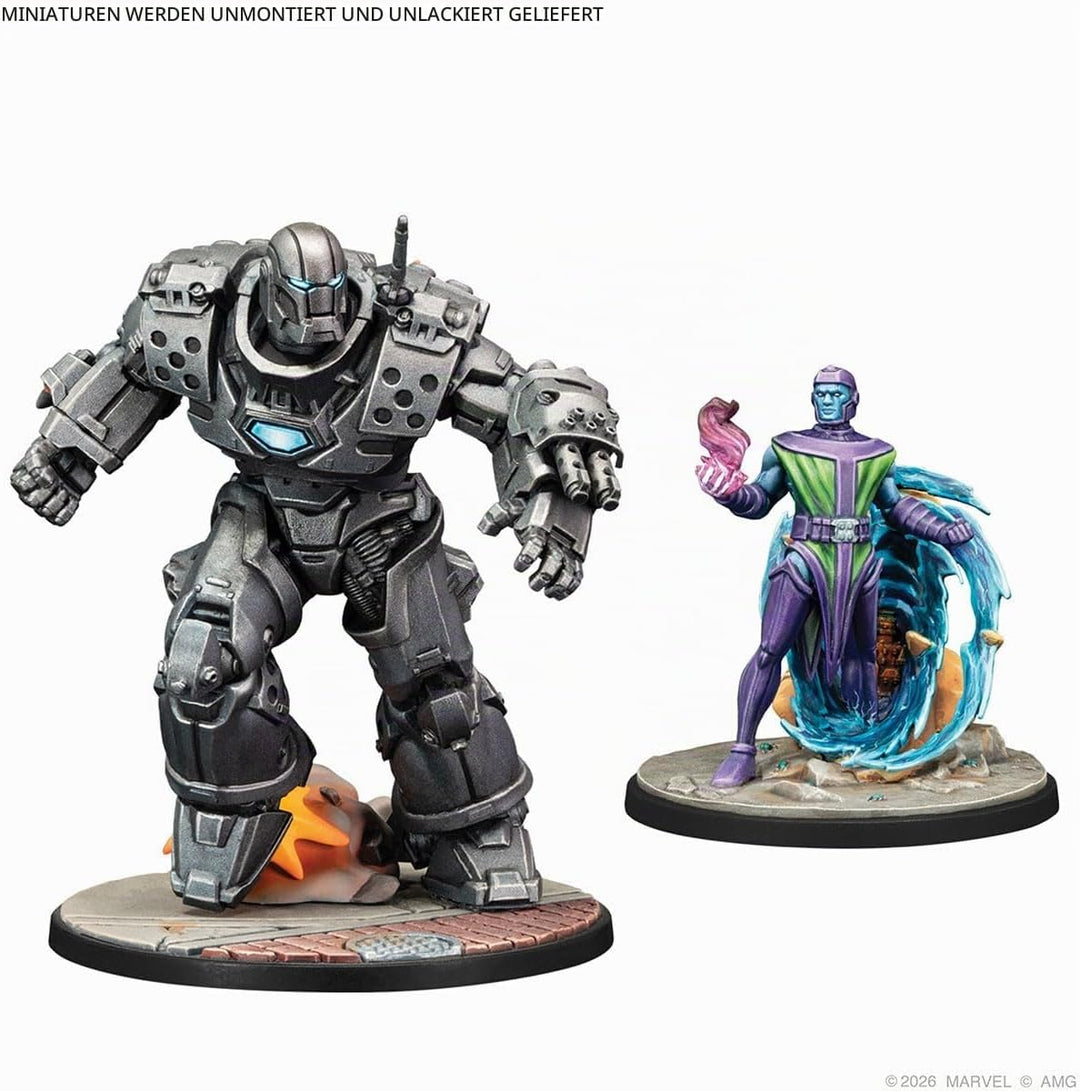 Asmodee, Marvel: Crisis Protocol – Iron Lad, Iron Monger, Kang The Conqueror &amp; Rescue, Character Pac