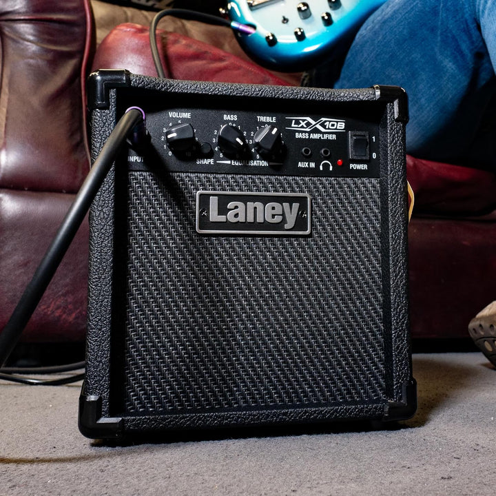 Laney LXB Series LX10B - Bass Guitar Combo Amp - 10W - 5 inch Woofer 10" Black, 10" Black