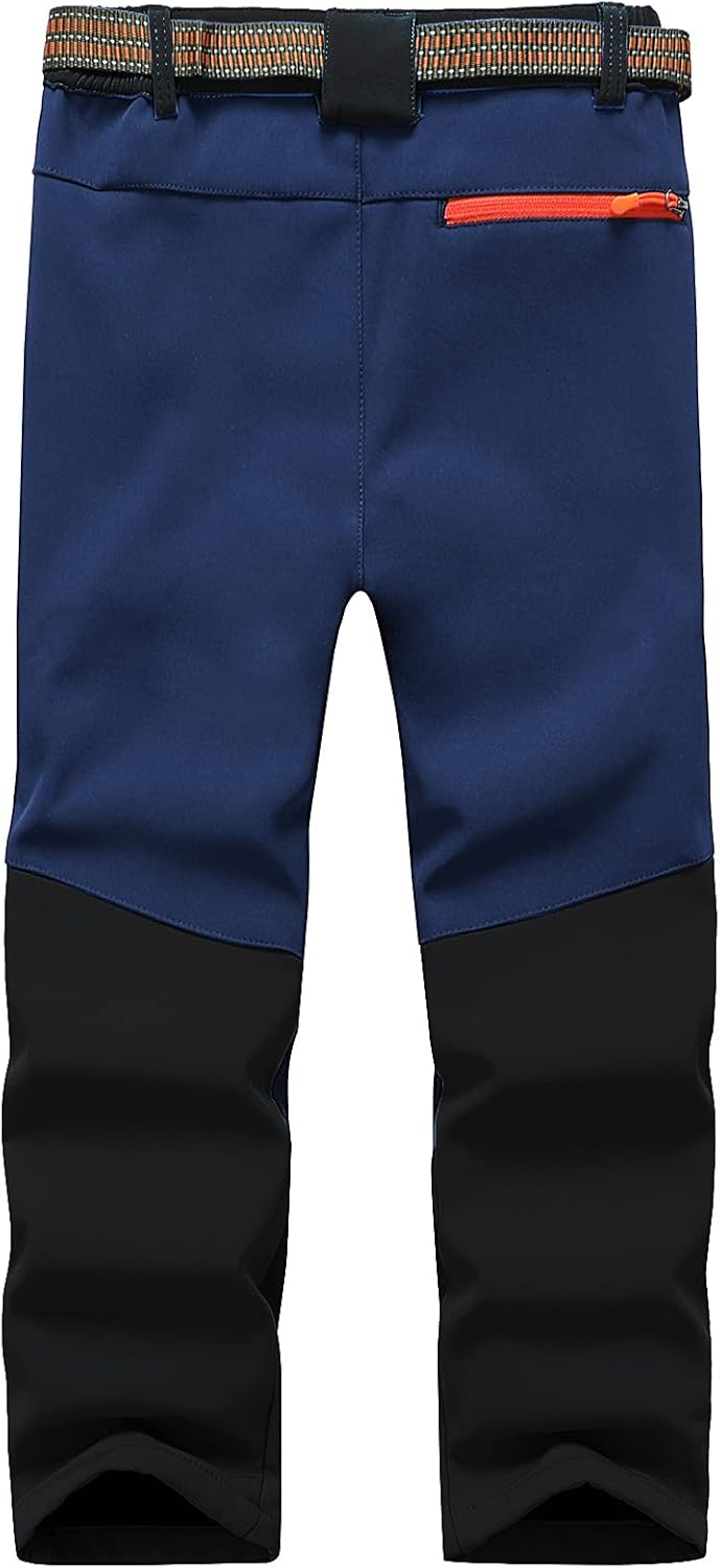 Kinder Softshellhose Skihose Warm Gefüttert Thermohose Winter Wasserdicht Winddicht Schneehose Junge
