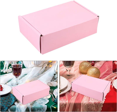 TOYANDONA 10 Stück Rosa Wellpappe Mailer Karton Versandkartons 180X110x50mm Kleine Verpackung Umzugs