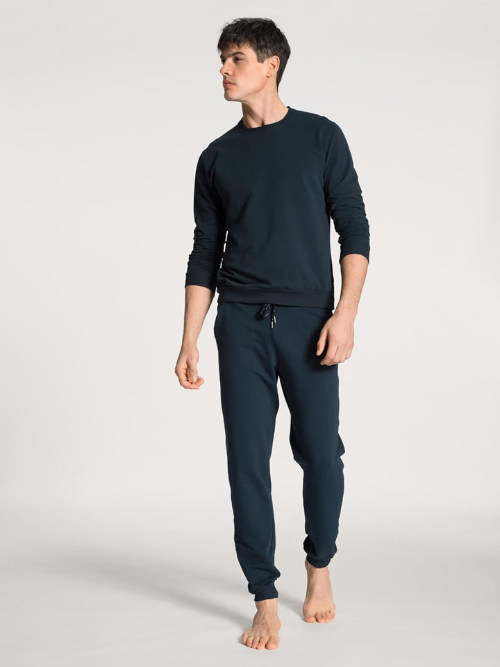 CALIDA Remix Basic Lounge Jogginghose Herren, mit Seitentaschen 58W Dark Sapphire, 58W Dark Sapphire