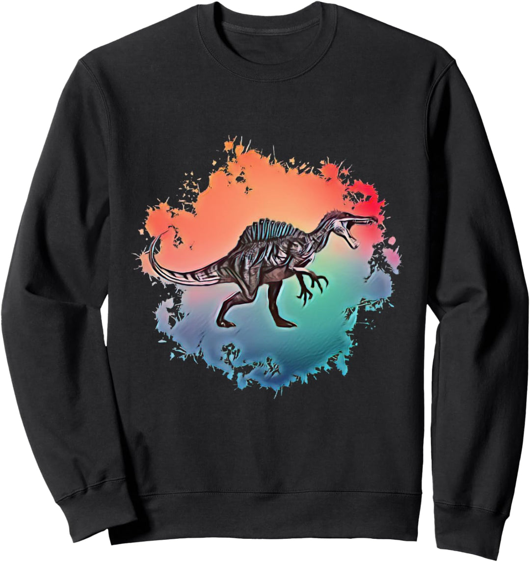 Spinosaurus Motiv Dinosaurier Dino Saurier Zähne Urzeit Sweatshirt
