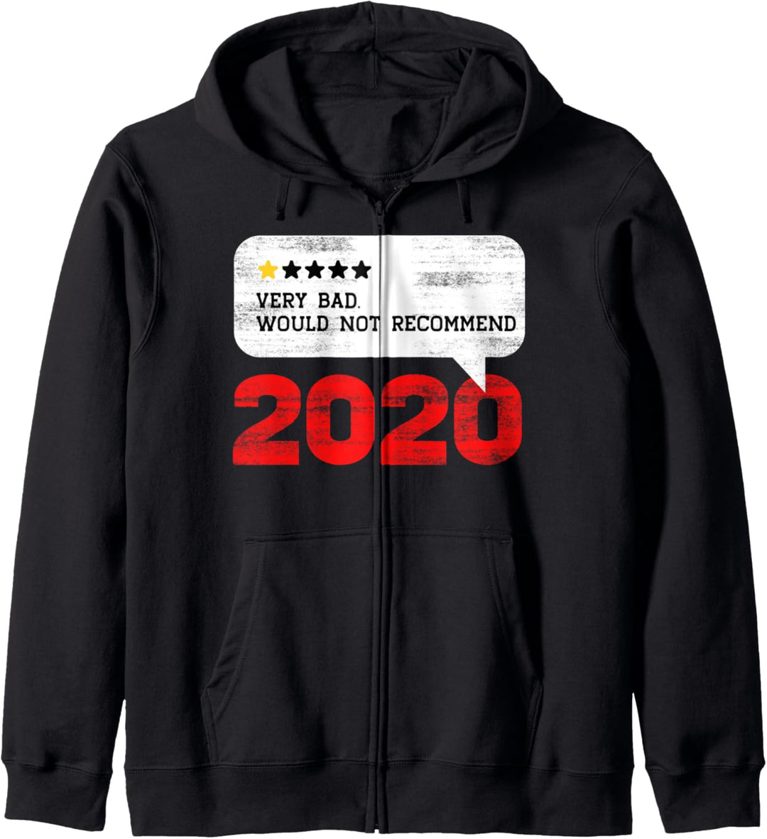 2020 One Star Rating - Very Bad Would Not Recommend Funny Kapuzenjacke