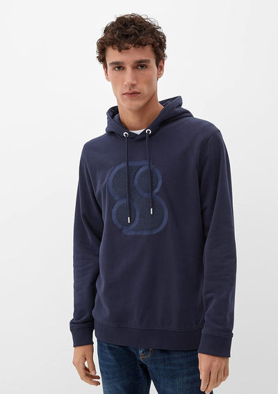 s.Oliver Herren Sweatshirt Langarm L Blau, L Blau