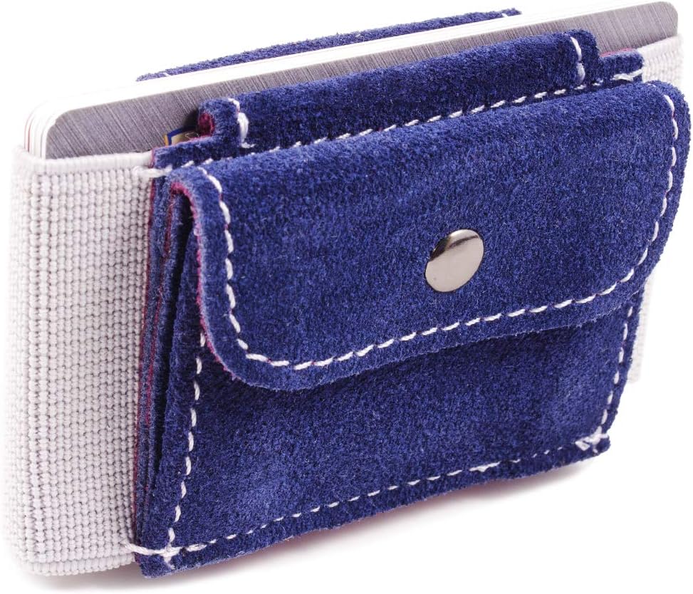 MakakaOnTheRun Slim Wallet Kartenetui mit Münzfach, Kartenhalter, Kreditkartenetui, Slim Wallet, Gel