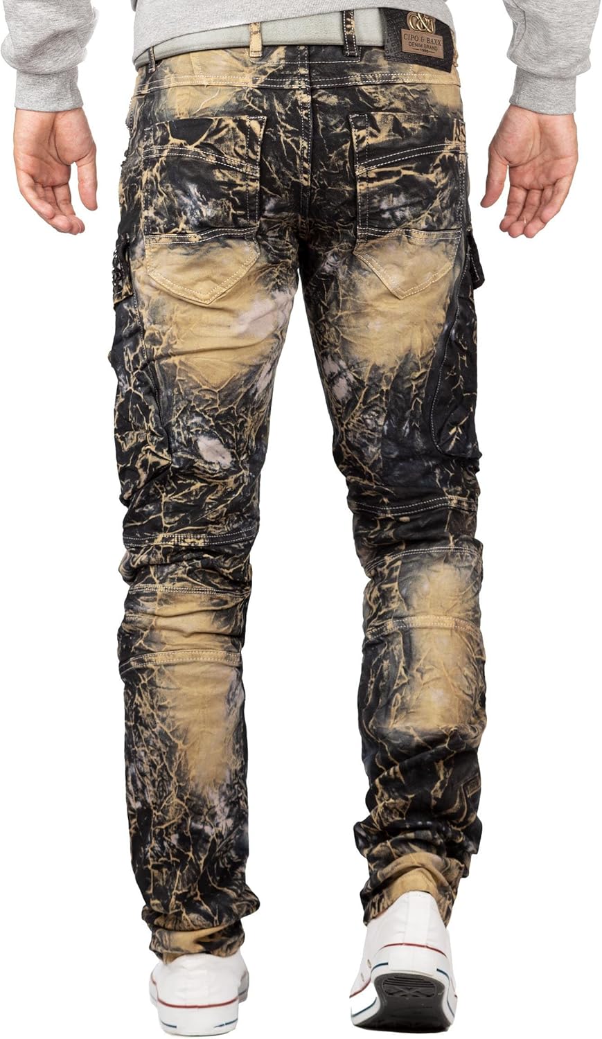 Cipo & Baxx Herren Jeans – Stylische Denim-Mode mit einzigartigem Design, Slim-Fit & Regular-Fit, Bi