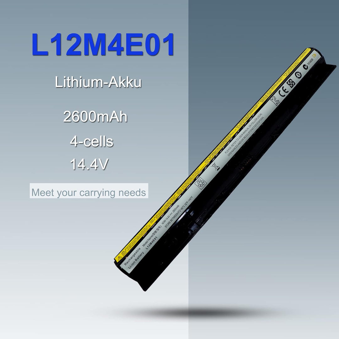 FengWings® 2600mAh Akku Ersetzen Für L12L4E01 L12S4E01 L12M4E01 L12M4A02, Ersetzen Für Lenovo Z50 Z5