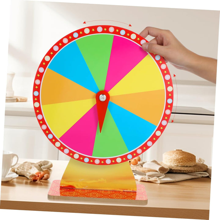 PRETYZOOM Tisch-rouletterad Für Partys Glücks-rouletterad Aus Kunststoff Formschönes Spielrad-requis