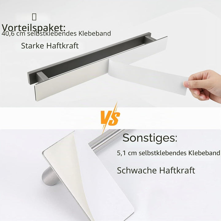 Badezimmer Handtuchstange Handtuchstange Selbstklebend oder Schraubmontage Edelstahl Wandmontierter