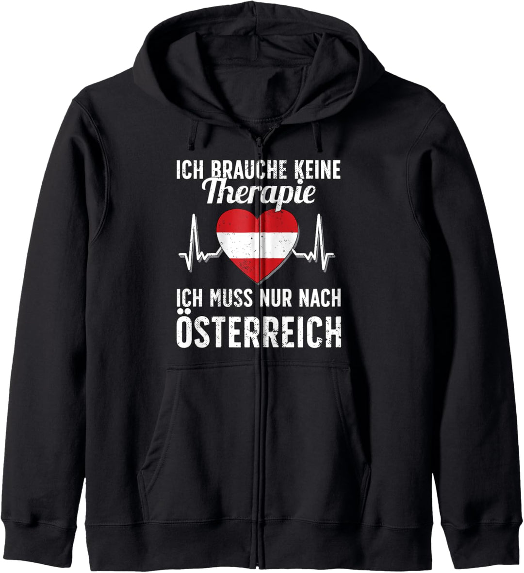 Österreichische Flagge I Österreich Urlaub I Österreich Kapuzenjacke