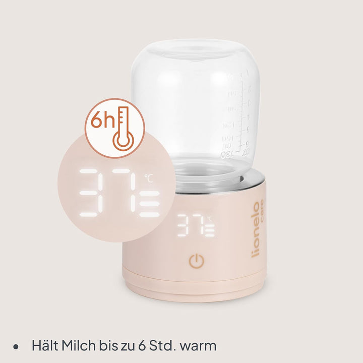 Lionelo Thermup Swift - Mobiler Flaschenwärmer für Babys unterwegs, kabellos 5000 mAh Akku, 90 ml in