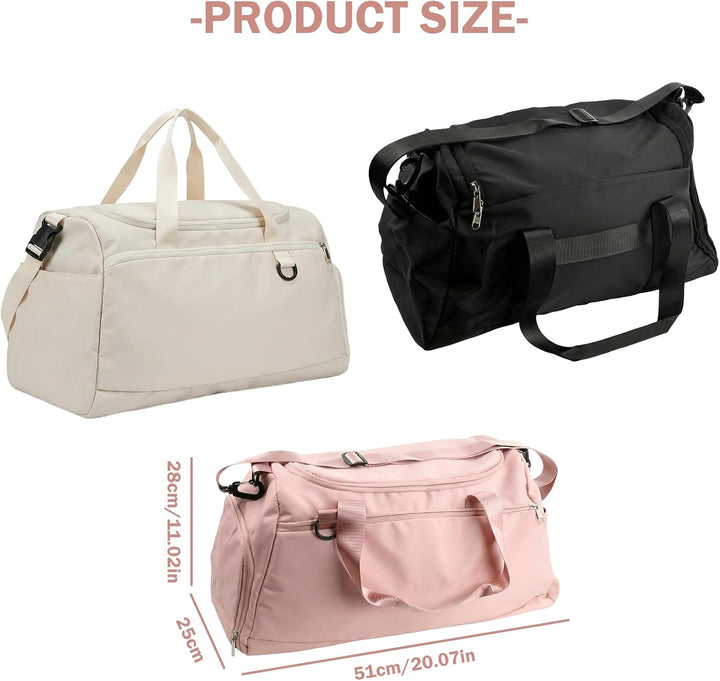 Sporttasche mit Schuhfach & Nassfach, Sporttasche Reisetasche, Trainingstasche Wasserdicht, Gymbag D