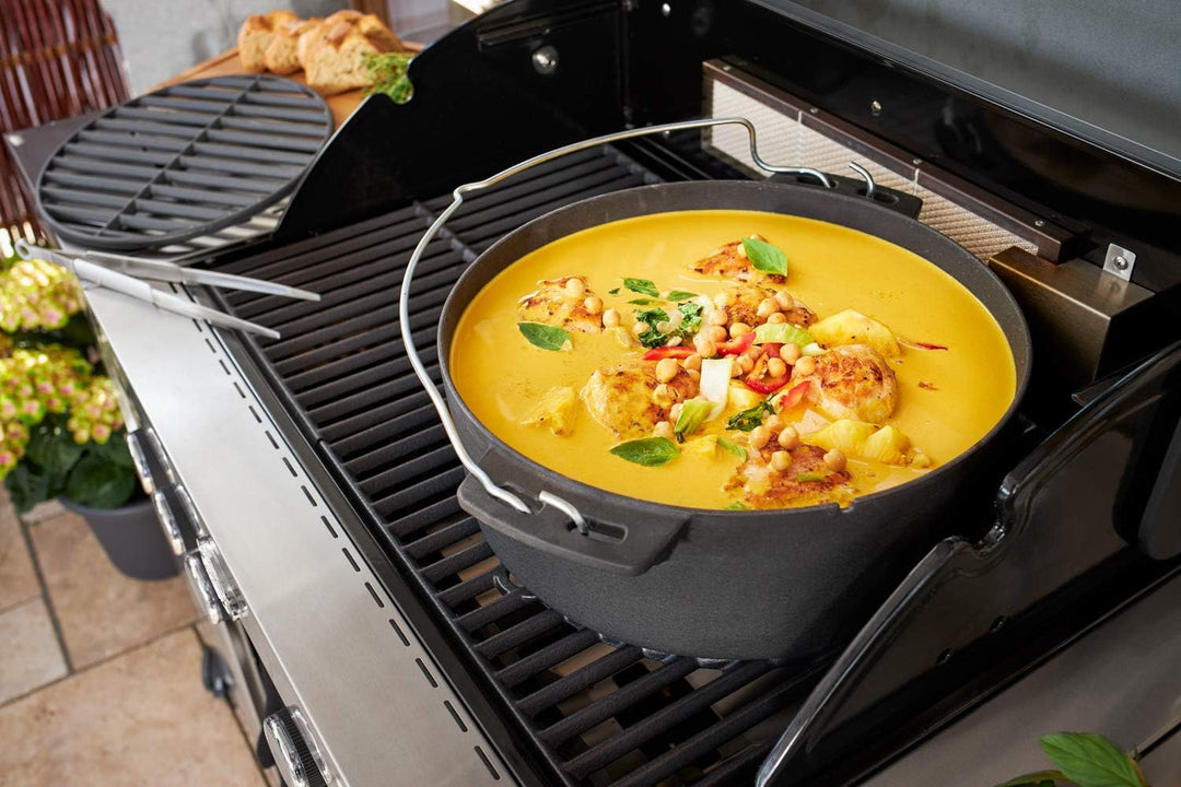 RÖSLE VARIO+ Grillrost, Hochwertiger Grillrost aus emailliertem Gusseisen für VARIO-Einsätze, passen