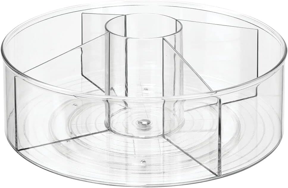 mDesign 2er-Set Drehteller für die Küchentheke, den Vorratsschrank oder Kühlschrank – Lazy Susan mit