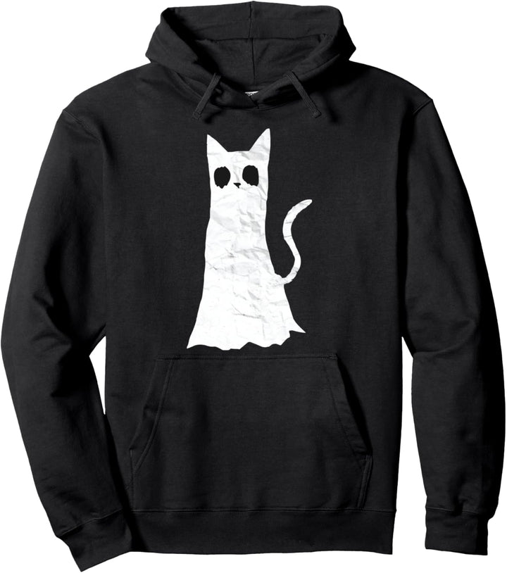 Lustige Katze mit Sonnenbrille mit erschreckendem Schild für Pullover Hoodie