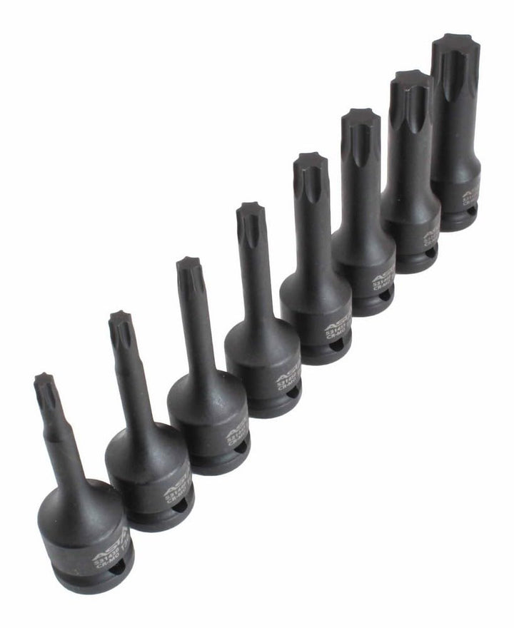 Torx Schlagschraubernüsse 1/2" Steckschlüssel Satz T30-T80 8-tlg.
