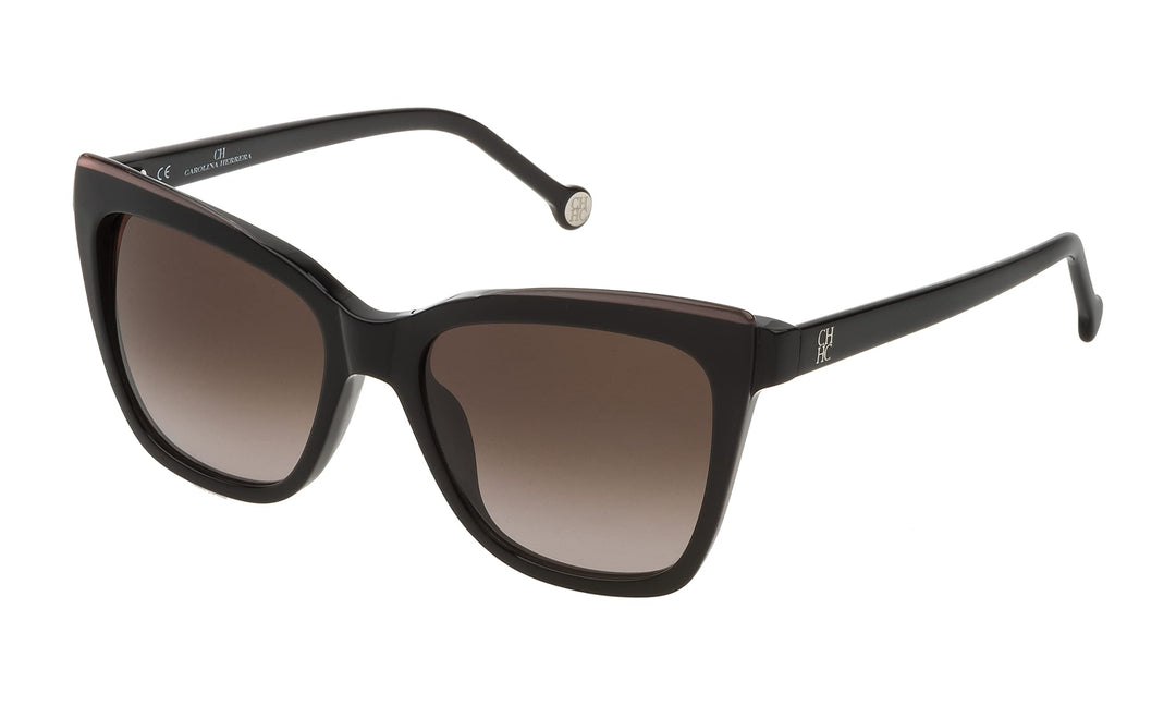 Carolina Herrera Sonnenbrille Sunglasses Glasses Brille SHE791 09P2 Schwarz Bnwt