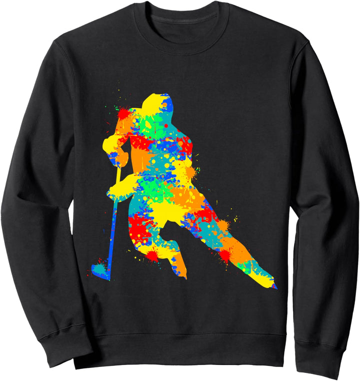 Eishockey Jungen Kinder Männer Sweatshirt