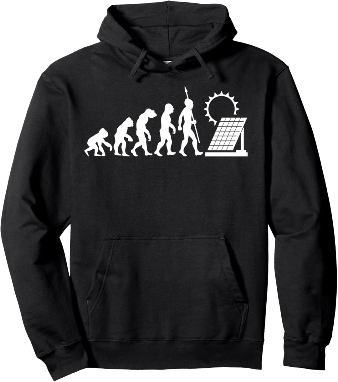 Solar Strom Sonnenstrom Solarstrom Photovoltaik Evolution Pullover Hoodie