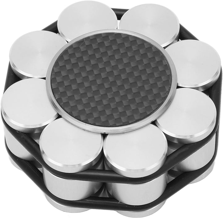 Schallplatten-Gewichtsstabilisator aus Metall, LP--Plattenteller-Klemmstabilisator mit Silikonboden,
