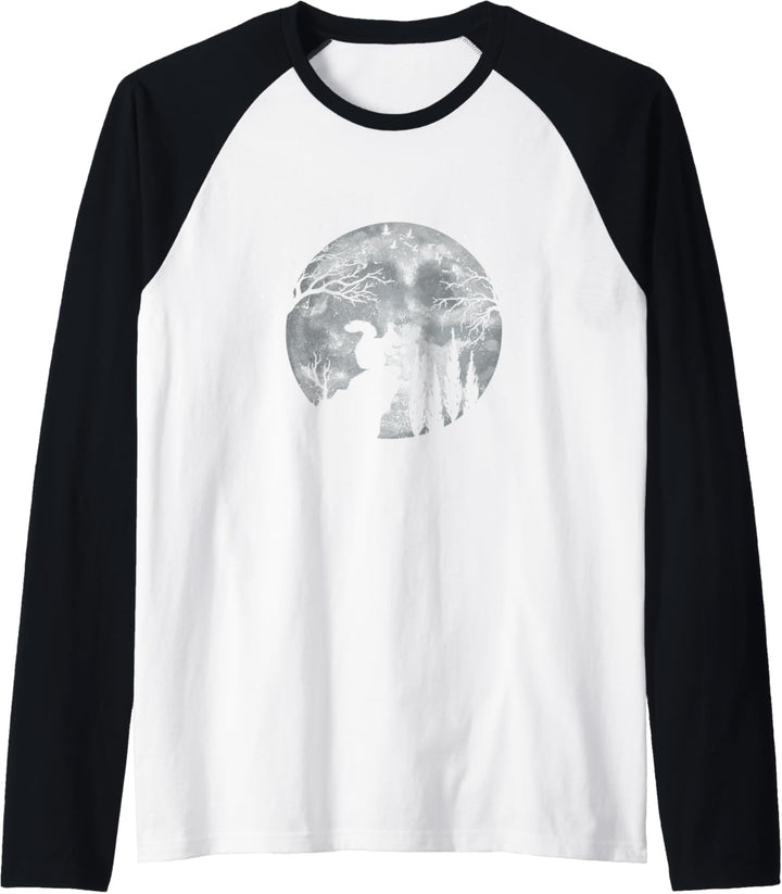 Eichhörnchen Streifenhörnchen - Vollmond Eichhörnchen Raglan