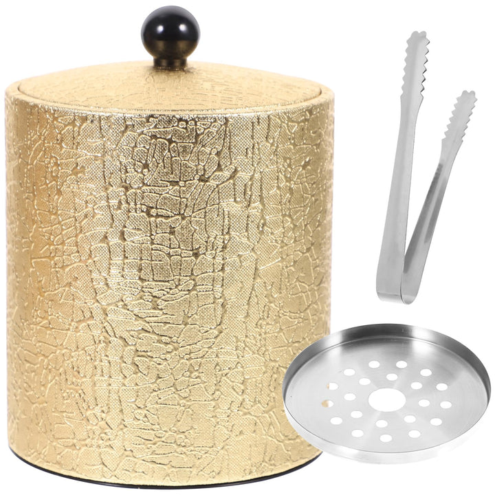 HEMOTON 1Pcs Eiskübel aus Edelstahl Isolierter Eiseimer Sektkübel Eisbehälter mit Deckel Weinkühler