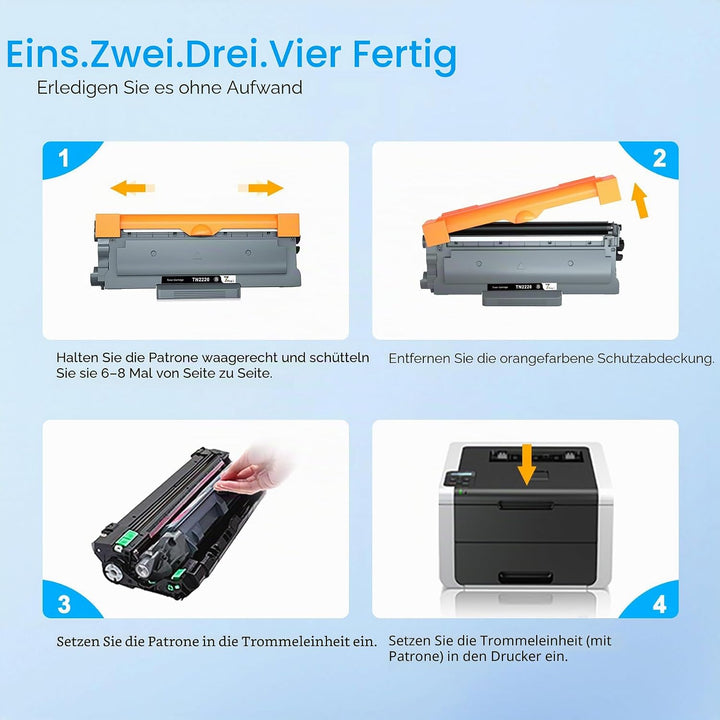 7Magic TN2220 Toner Kompatibel für Brother TN2220 TN2010 TN2210 Toner für Brother MFC-7360N DCP-7055