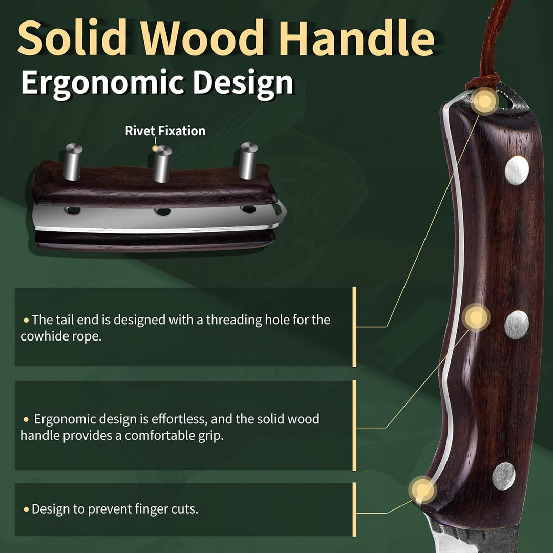 FULLHI Ausbeinmesser, Multi-Farben Griff Full Tang Küchenmesser, High Carbon Steel Carving Fishing D