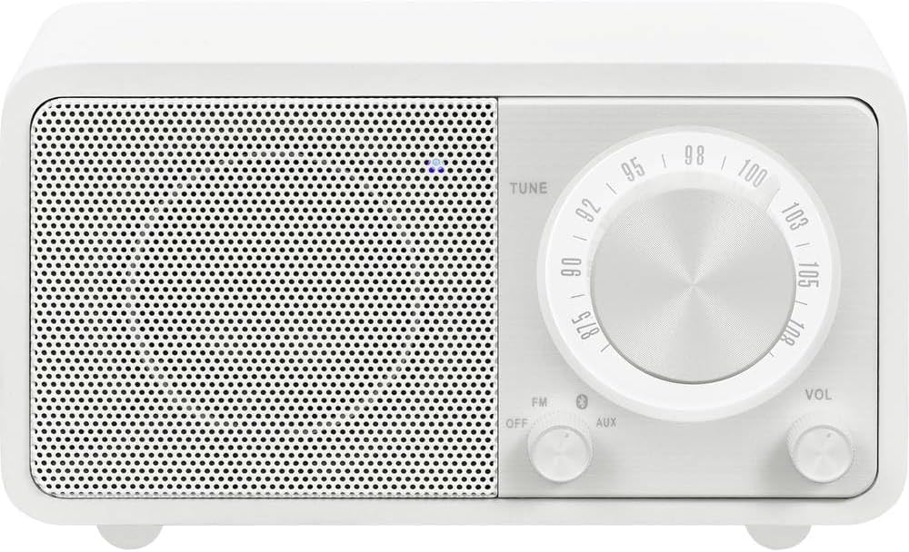 Sangean WR-7 tragbares Desktop-Radio (FM-RDS-Tuner, Bluetooth, AUX-In, integrierter Lautsprecher, Ak