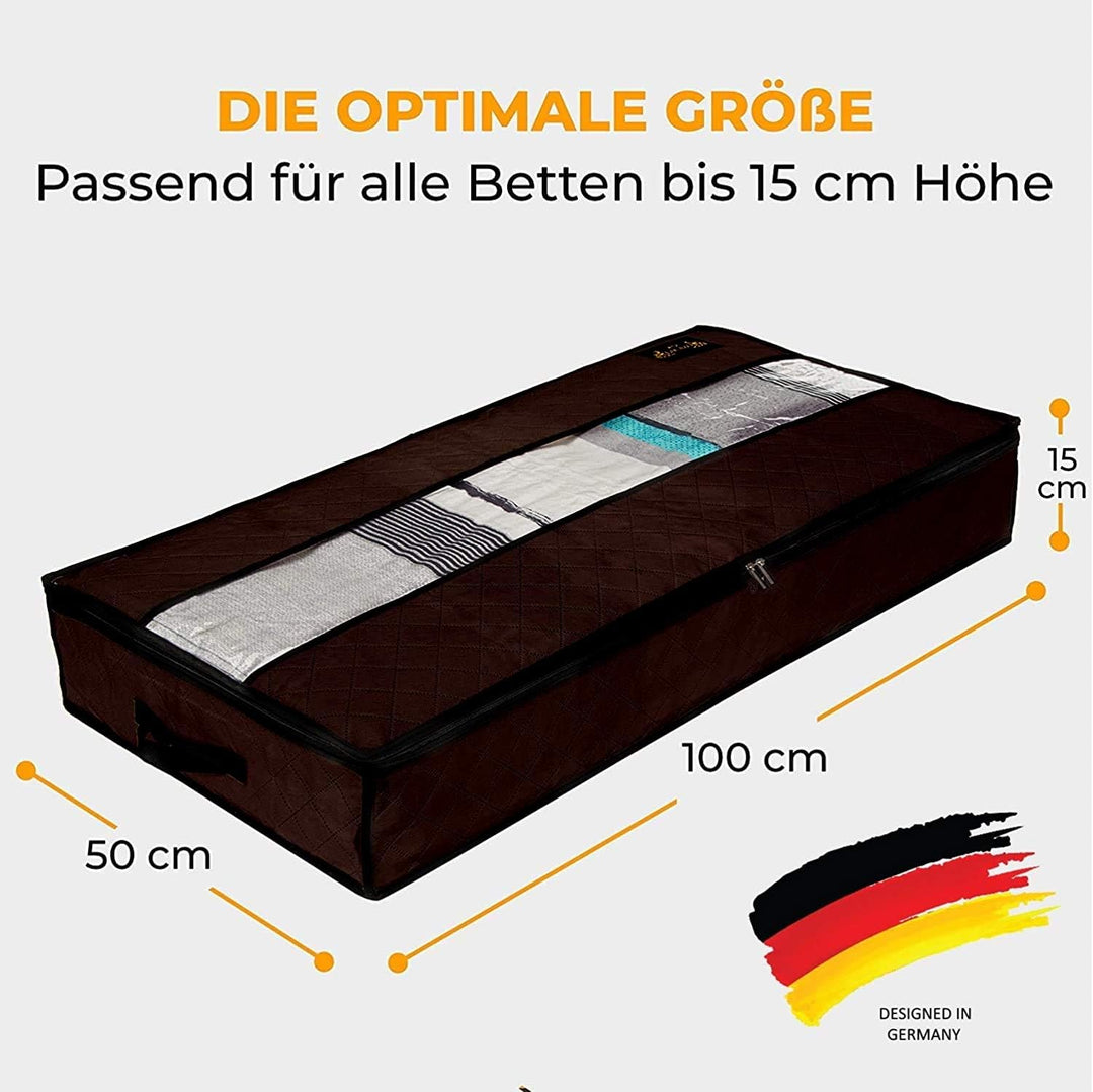 NEU Unterbettkommode 2er Set- Unterbett Aufbewahrungstasche - wasserdichte Unterbett Aufbewahrung au