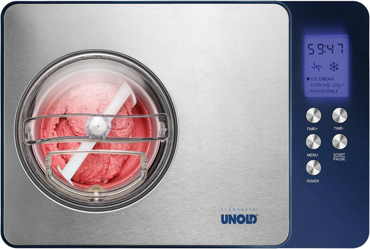 UNOLD Eismaschine Schuhbeck exklusiv, mit Kompressor, 1,5 Liter Eiscreme, 48818