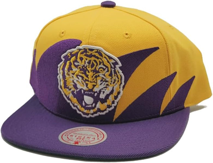 Mitchell & Ness Louisiana State University LSU Sharktooth NCAA Snapback Cap and Basecap