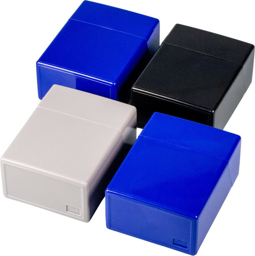 6 x Zigarettenbox XXXL Mega BUNT für je 40 Zigaretten Etui Kunststoff Raucherbedarf mit Sprungdeckel