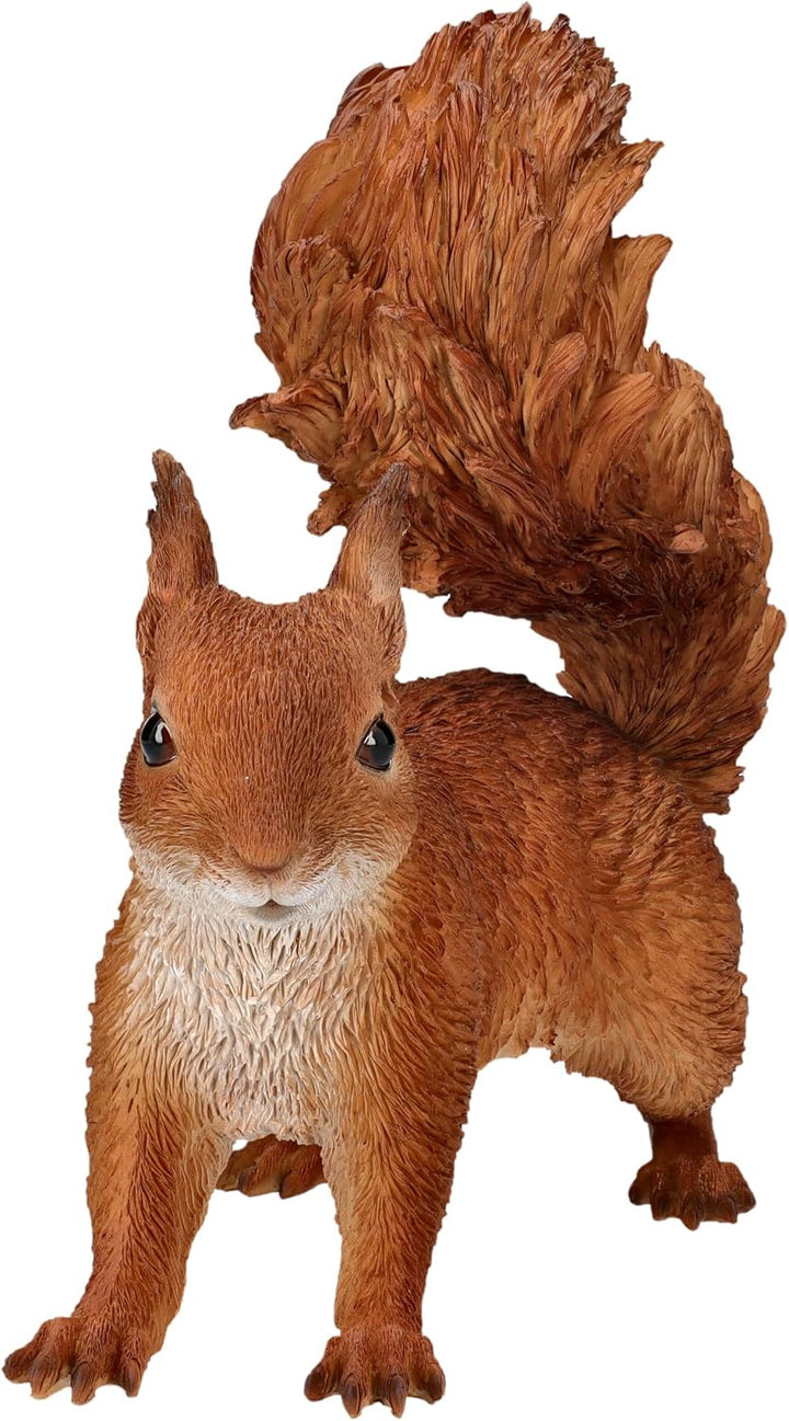 Figuren Shop GmbH Gartenfigur Eichhörnchen – Lebensechte HotAnt Figur, 22 cm, wetterfest &amp; handbemal
