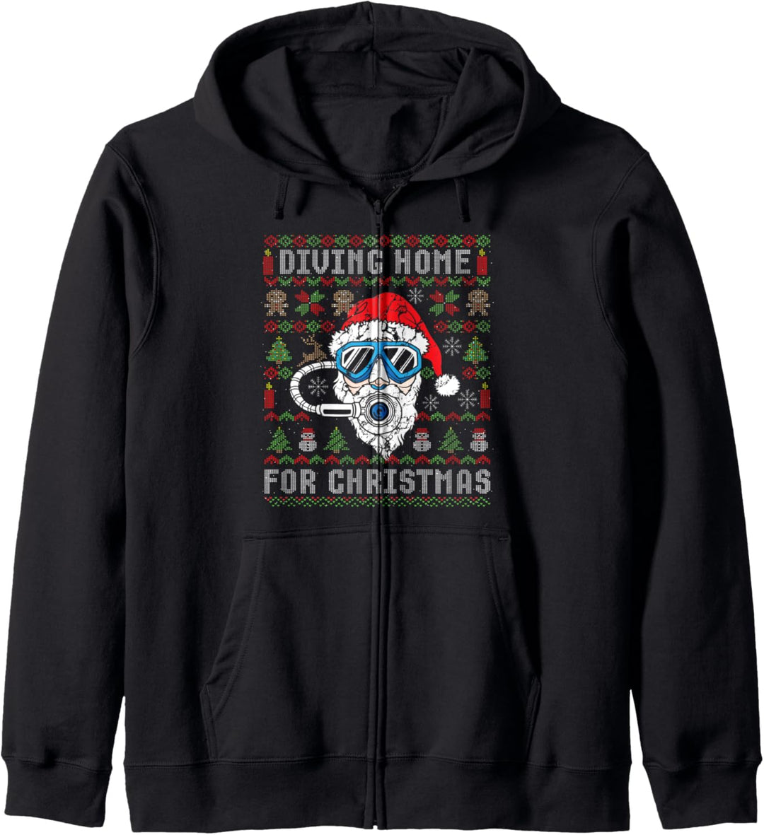 Ugly Christmas Tauchen Diving Home Weihnachten Geschenk Kapuzenjacke