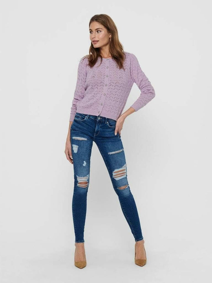 ONLY Damen Strickjacke Malou helllila L