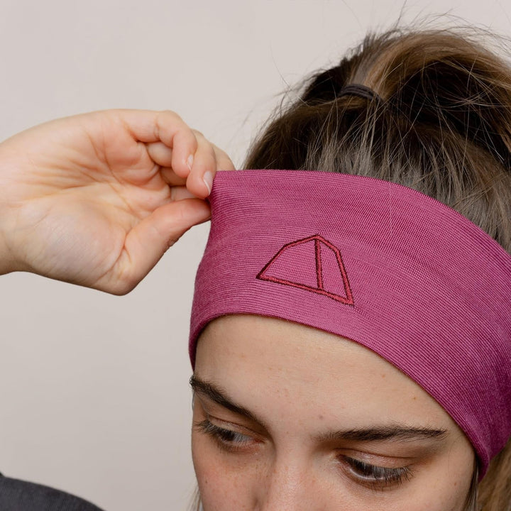 TOM FYFE Merino Stirnband Unisex Brombeere | 100% Merinowolle | Made in Europe, Brombeere