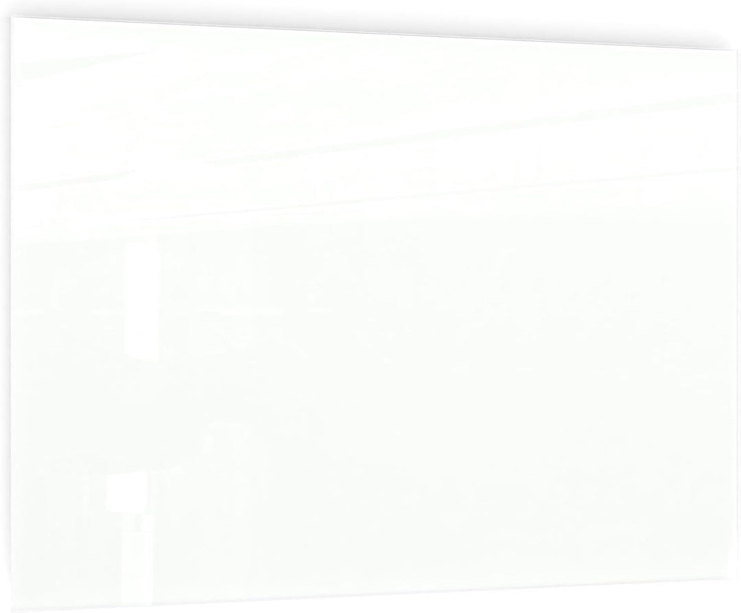 ALLboards Glasboard Magnetisch Weiss 60x40cm, Rahmenlos, Glastafel, Magnettafel, Gehärtetes Glas, We