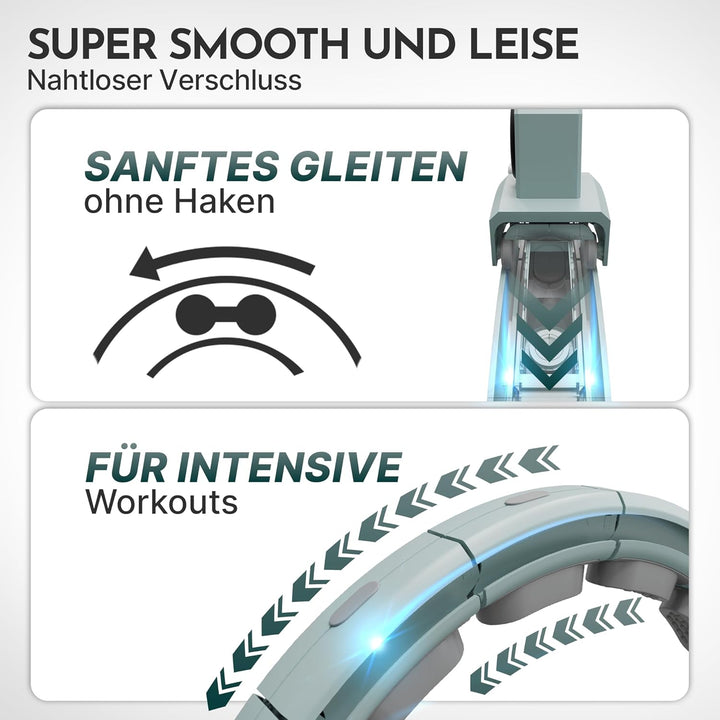 NEOLYMP Smart Hula Hoop Reifen Erwachsene – Hula Hoop leise mit integriertem Tracking für Zeit, Umdr